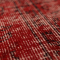 Vintage Isparta Turkish Area Rug 5x9 ft — Red Overdyed (No. 39257)
