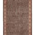 Vintage Isparta Turkish Area Rug 6x10 ft — Green & Beige Floral