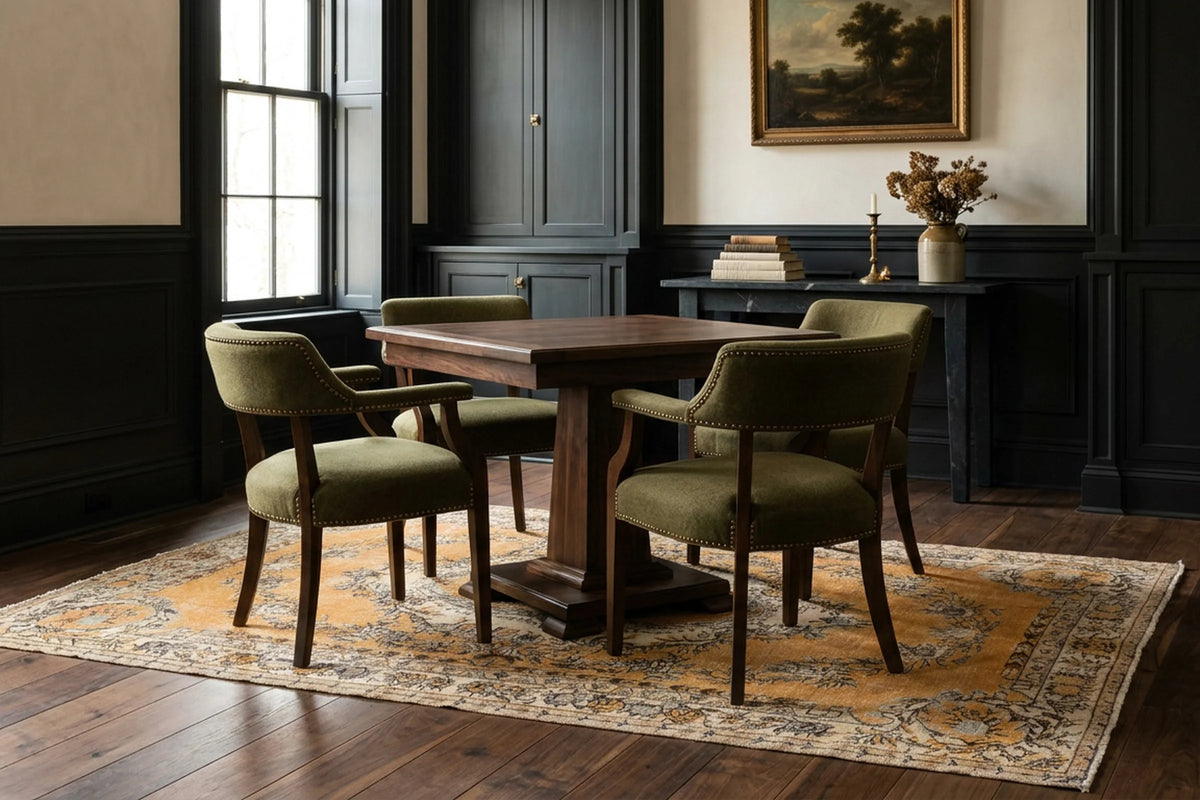 Turkish Area Rug in a styled room
