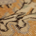 Vintage Isparta Turkish Area Rug 6x10 ft — Orange & Beige Floral