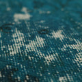 Vintage Isparta Turkish Area Rug 5x9 ft — Blue & Gray Overdyed (No. 39273)