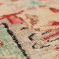 Vintage Manisa Turkish Area Rug 6x9 ft — Green & Red Floral
