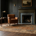 Turkish Area Rug in a styled room