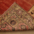 Vintage Sivas Turkish Area Rug 5x11 ft — Red & Beige Floral