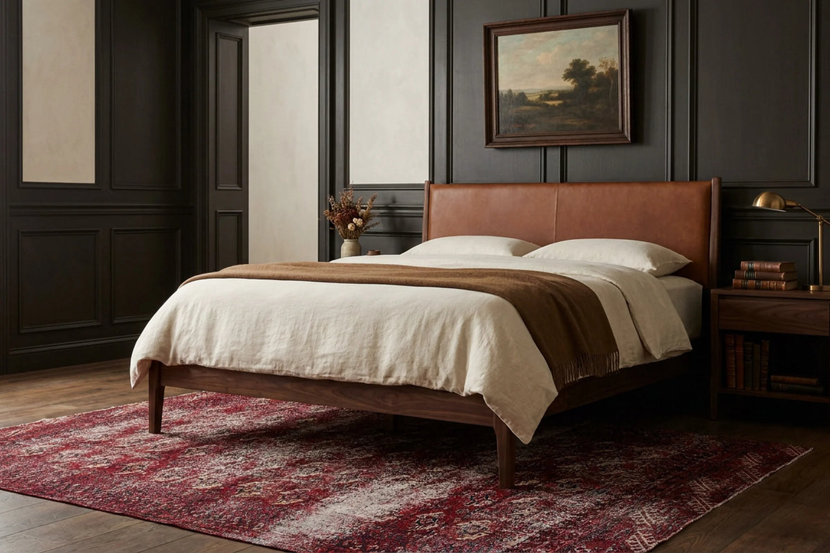 Turkish Area Rug in a styled room