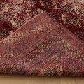 Vintage Isparta Turkish Area Rug 6x9 ft — Red & Beige Distressed