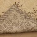 Vintage Isparta Turkish Area Rug 5x9 ft — Beige & Brown Floral (No. 39297)