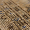 Vintage Manisa Turkish Area Rug 6x8 ft — Blue & Beige Distressed