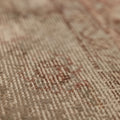 Vintage Isparta Turkish Area Rug 5x9 ft — Beige & Brown Distressed