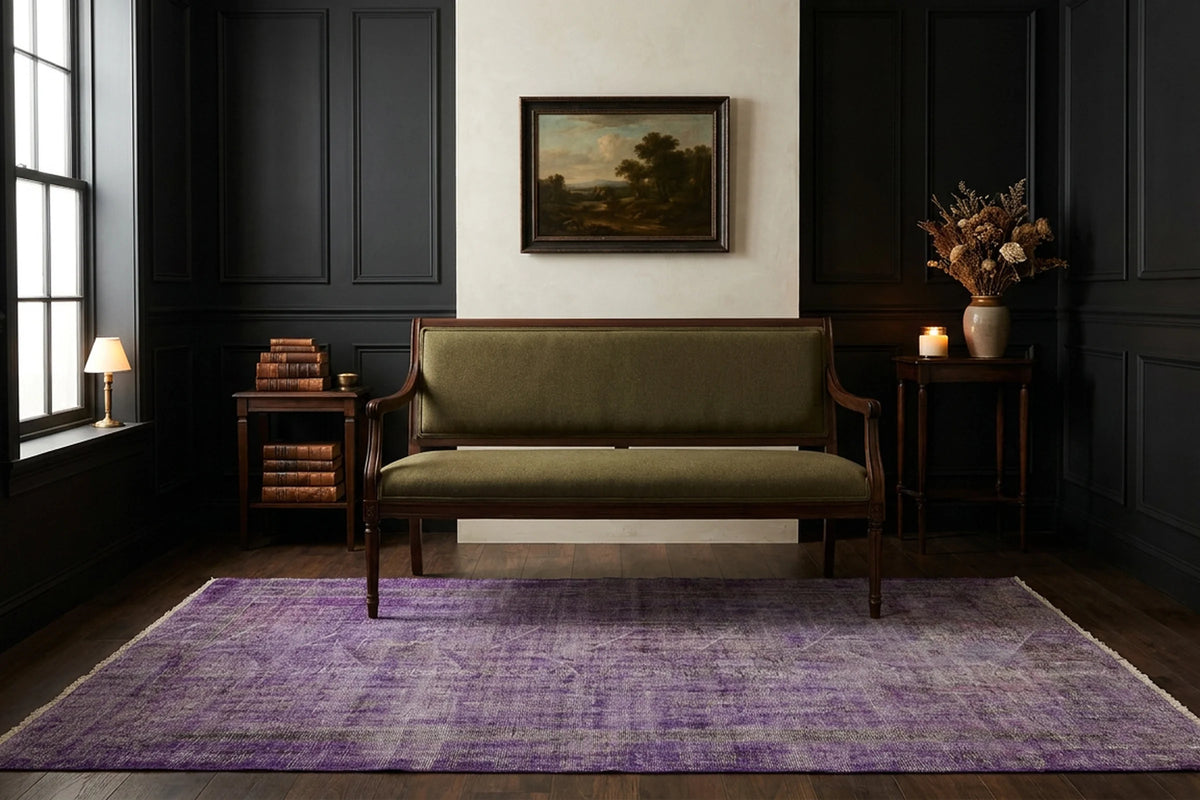 Turkish Area Rug in a styled room
