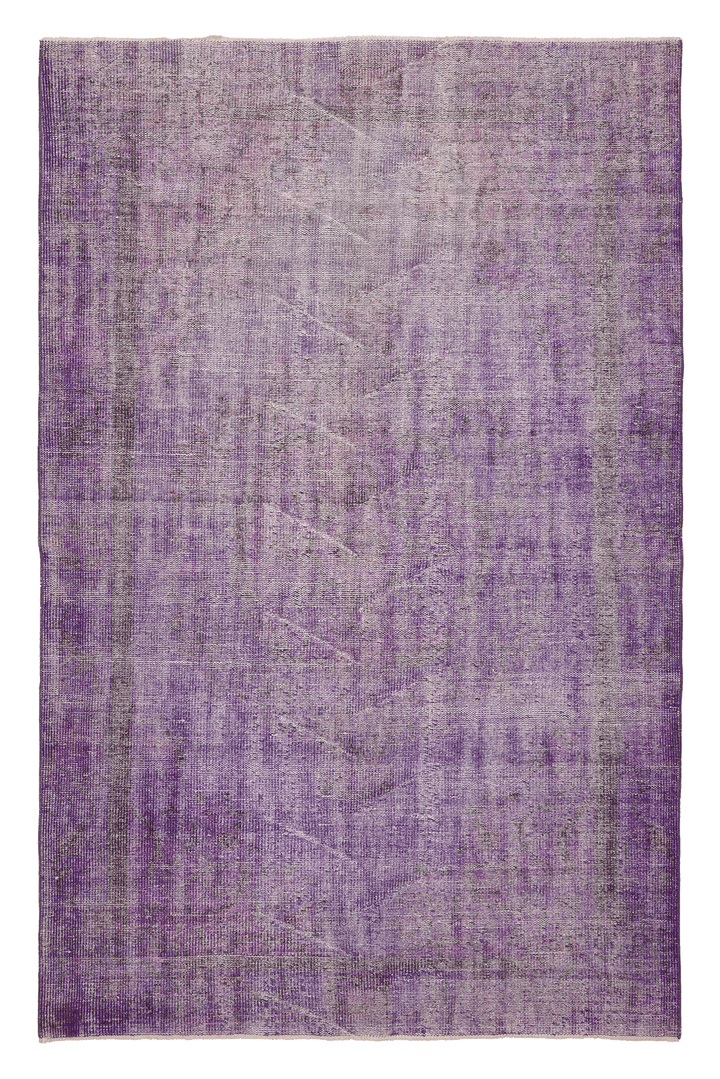 Vintage Manisa Turkish Area Rug 5x8 ft — Pink Overdyed