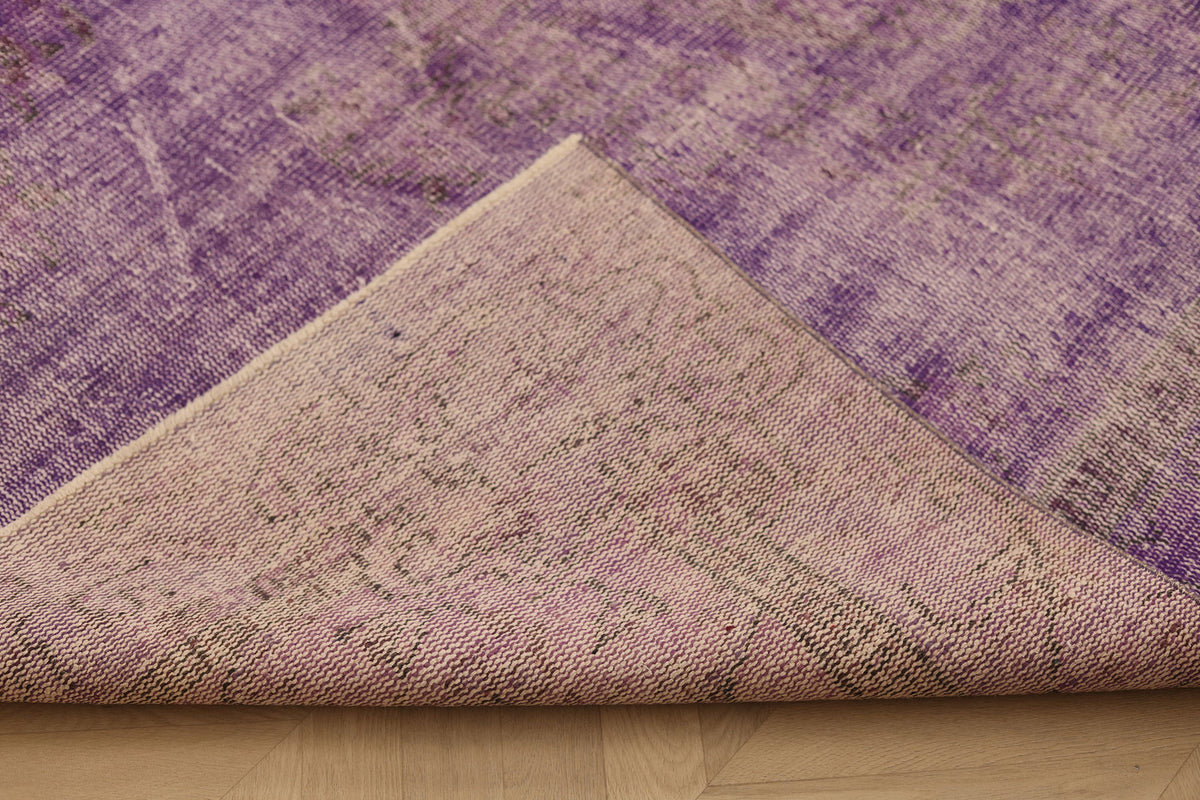 Vintage Manisa Turkish Area Rug 5x8 ft — Pink Overdyed