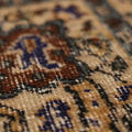 Vintage Isparta Turkish Area Rug 5x9 ft — Blue & Beige Floral