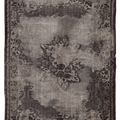 Vintage Isparta Turkish Area Rug 6x8 ft — Gray Floral