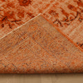 Vintage Manisa Turkish Area Rug 5x8 ft — Orange Distressed