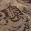 Vintage Isparta Turkish Area Rug 5x10 ft — Beige & Brown Floral (No. 39331)