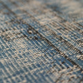 Vintage Isparta Turkish Area Rug 6x10 ft — Blue & Gray Overdyed (No. 39332)