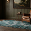 Turkish Area Rug in a styled room