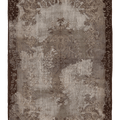 Vintage Isparta Turkish Area Rug 6x10 ft — Gray & Brown Floral
