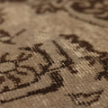 Vintage Isparta Turkish Area Rug 5x9 ft — Beige & Brown Floral (No. 39340)