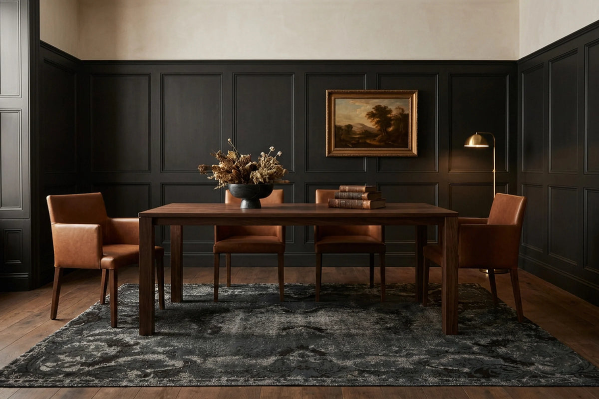 Turkish Area Rug in a styled room