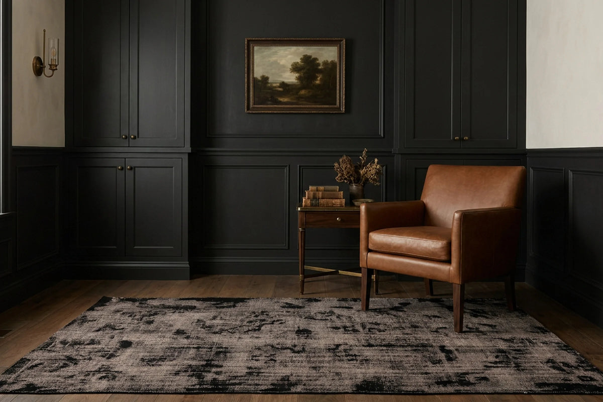 Turkish Area Rug in a styled room