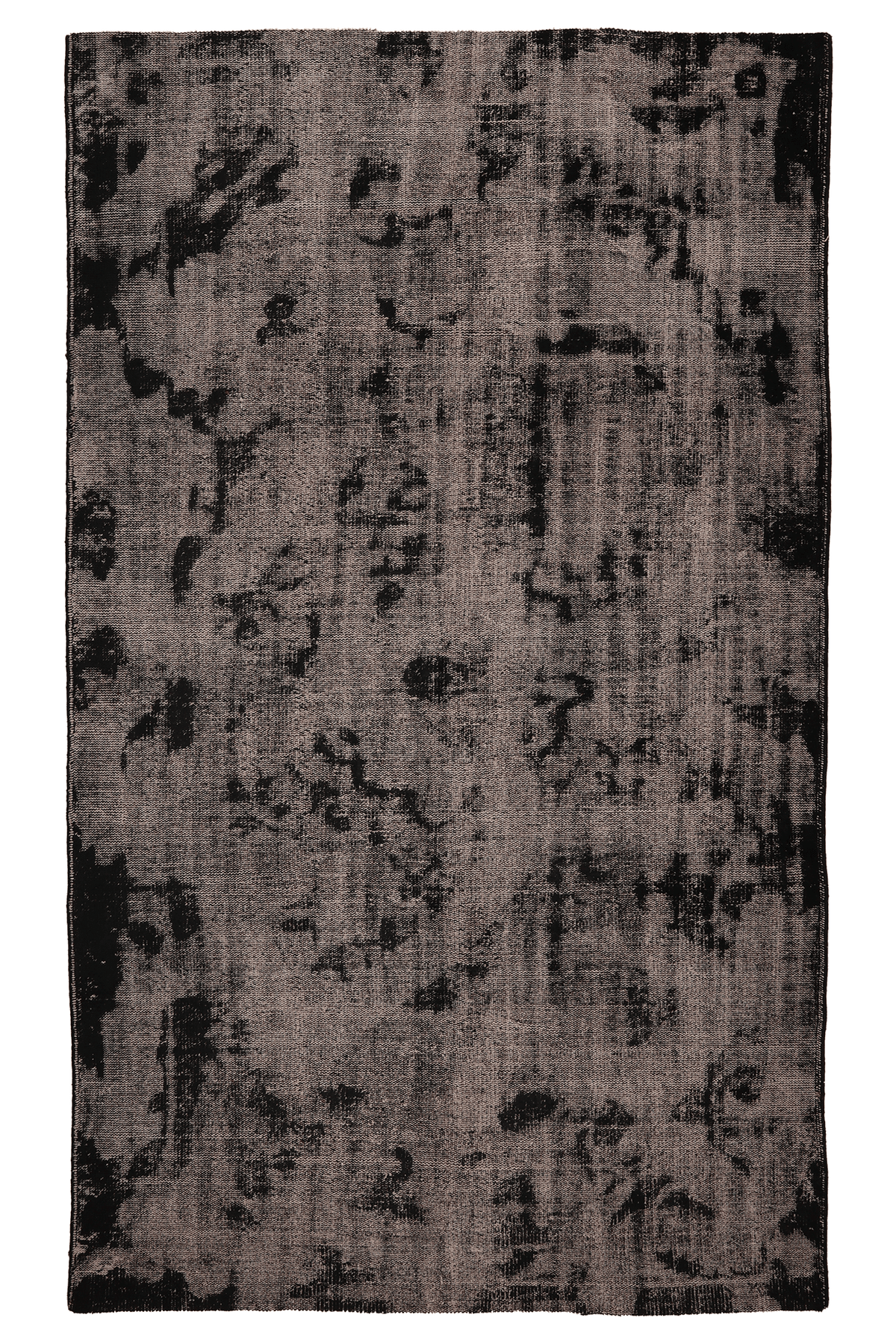 Vintage Manisa Turkish Area Rug 5x10 ft — Gray Distressed
