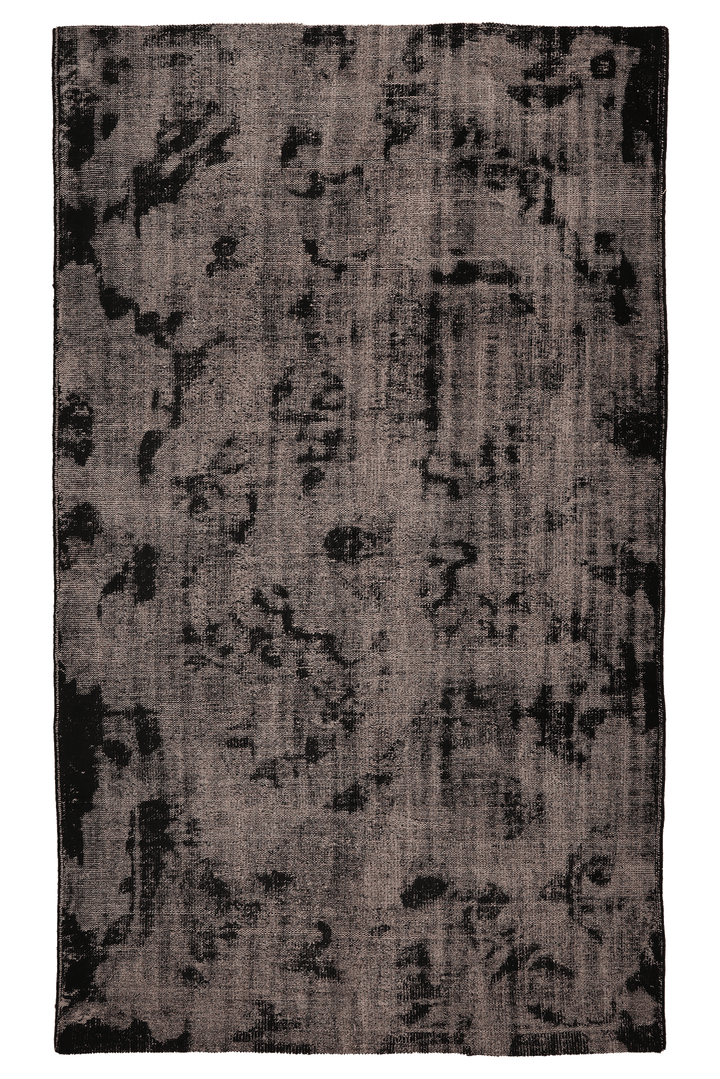 Vintage Manisa Turkish Area Rug 5x10 ft — Gray Distressed