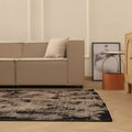 Vintage Manisa Turkish Area Rug 5x10 ft — Gray Distressed