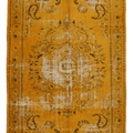 Vintage Manisa Turkish Area Rug 6x9 ft — Orange Overdyed (No. 39354)