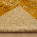 Vintage Manisa Turkish Area Rug 6x9 ft — Orange Overdyed (No. 39354)