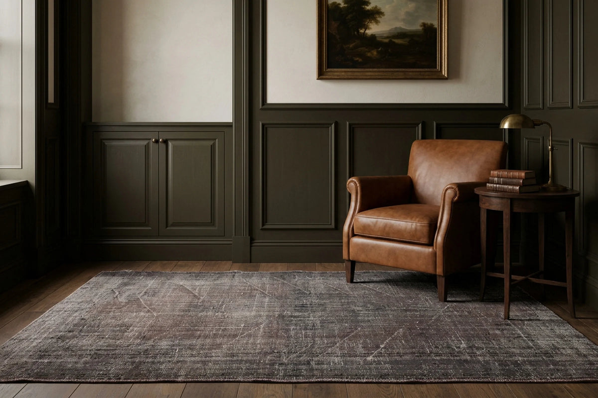Turkish Area Rug in a styled room