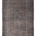 Vintage Manisa Turkish Area Rug 5x7 ft — Gray & Brown Overdyed