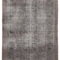 Vintage Manisa Turkish Area Rug 6x8 ft — Gray & Brown Distressed