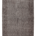 Vintage Isparta Turkish Area Rug 5x9 ft — Gray & Brown Floral (No. 39533)