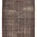 Vintage Manisa Turkish Area Rug 6x8 ft — Brown Overdyed