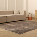 Vintage Manisa Turkish Area Rug 6x8 ft — Brown Overdyed