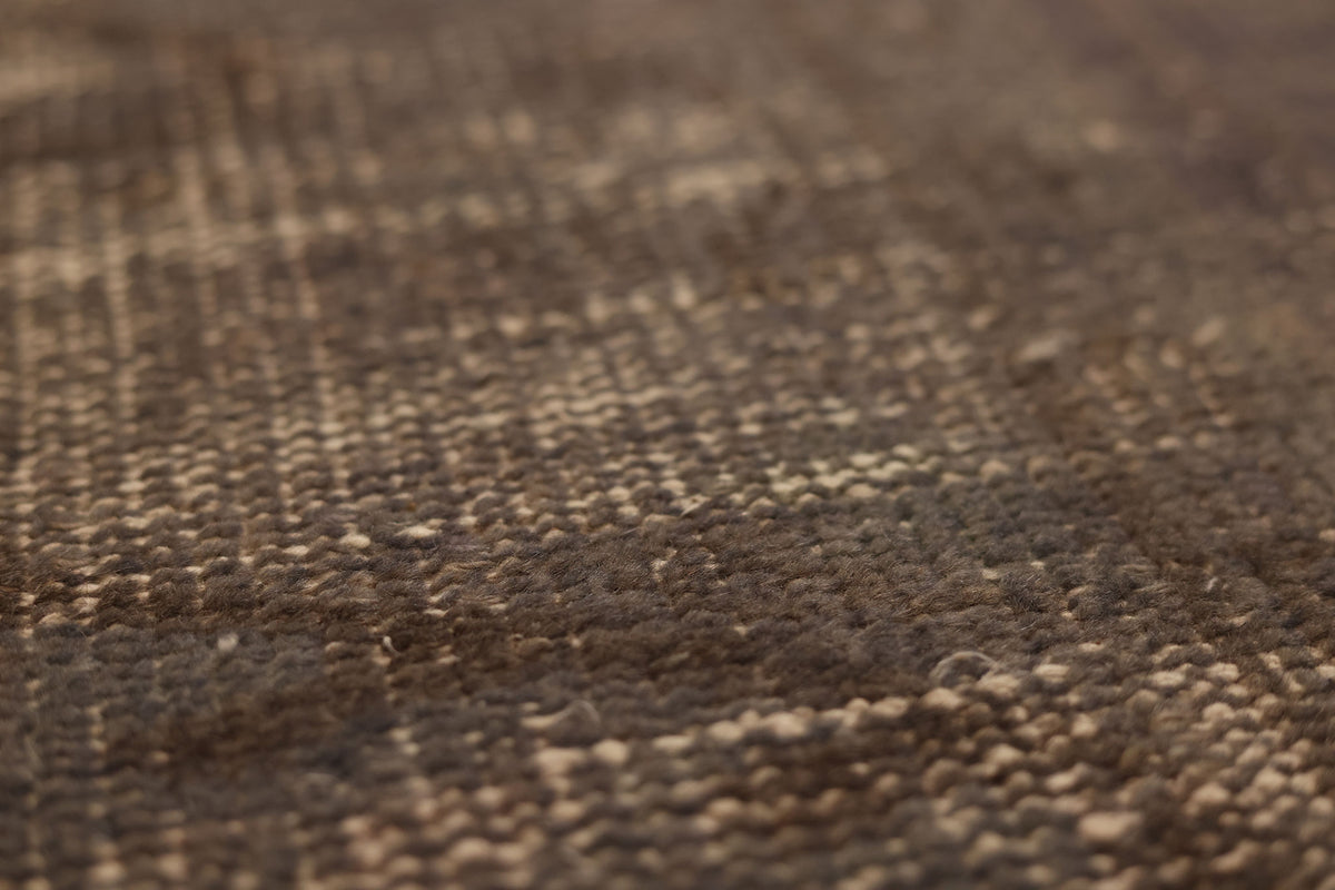 Vintage Manisa Turkish Area Rug 6x8 ft — Brown Overdyed