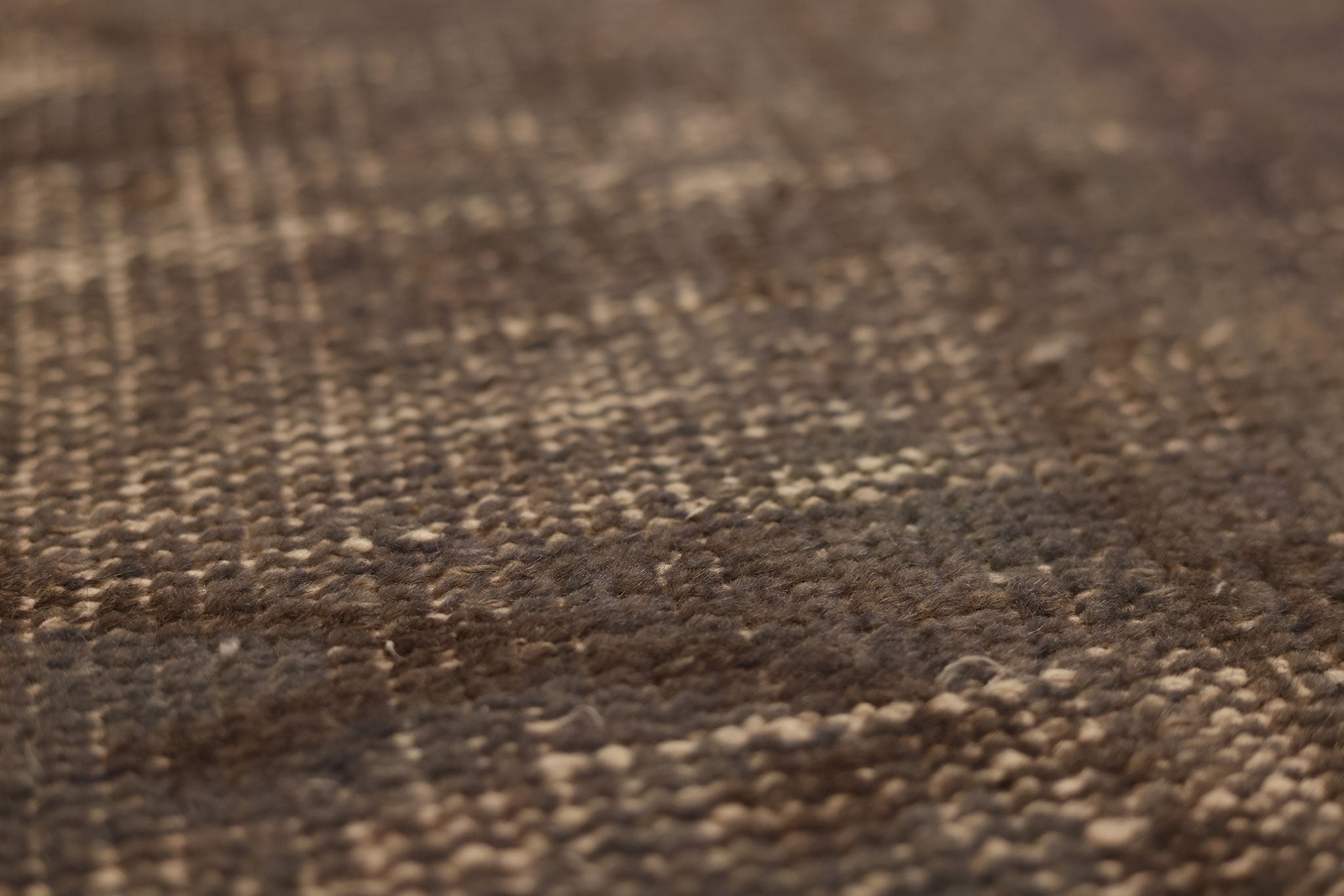 Vintage Manisa Turkish Area Rug 6x8 ft — Brown Overdyed