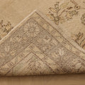 Vintage Isparta Turkish Area Rug 5x9 ft — Beige & Brown Floral (No. 39538)