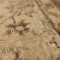 Vintage Isparta Turkish Area Rug 5x9 ft — Beige & Brown Floral (No. 39538)