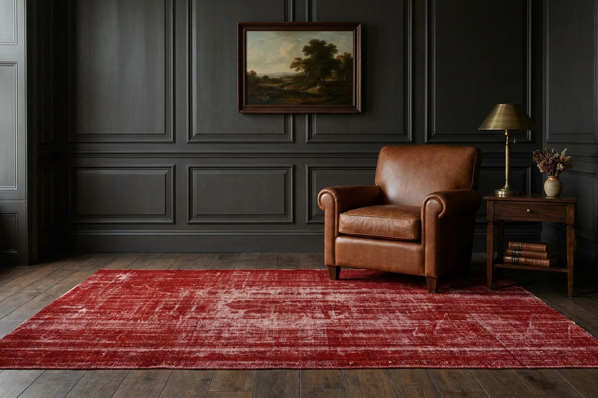 Turkish Area Rug in a styled room