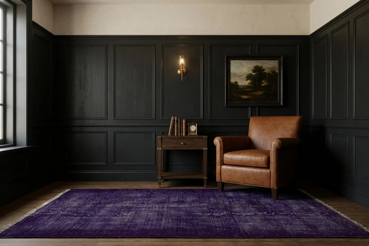 Turkish Area Rug in a styled room