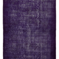 Vintage Isparta Turkish Area Rug 5x9 ft — Blue Overdyed