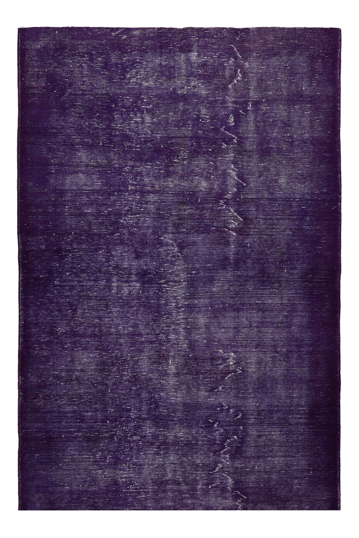 Vintage Isparta Turkish Area Rug 5x9 ft — Blue Overdyed