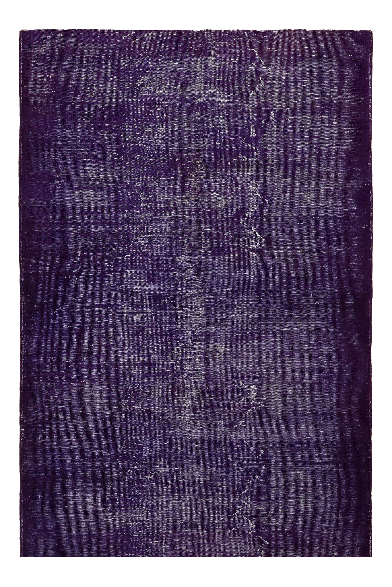 Vintage Isparta Turkish Area Rug 5x9 ft — Blue Overdyed