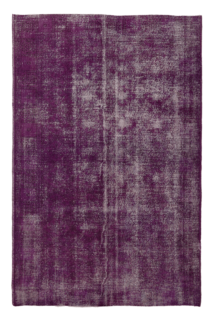 Vintage Isparta Turkish Area Rug 5x9 ft — Pink Overdyed