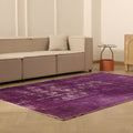 Vintage Isparta Turkish Area Rug 5x9 ft — Pink Overdyed