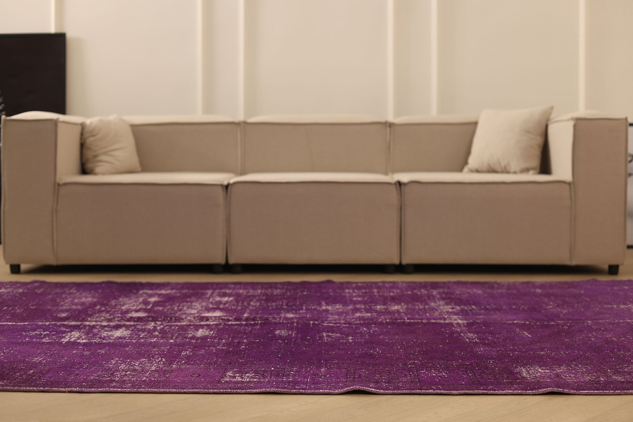Vintage Isparta Turkish Area Rug 5x9 ft — Pink Overdyed