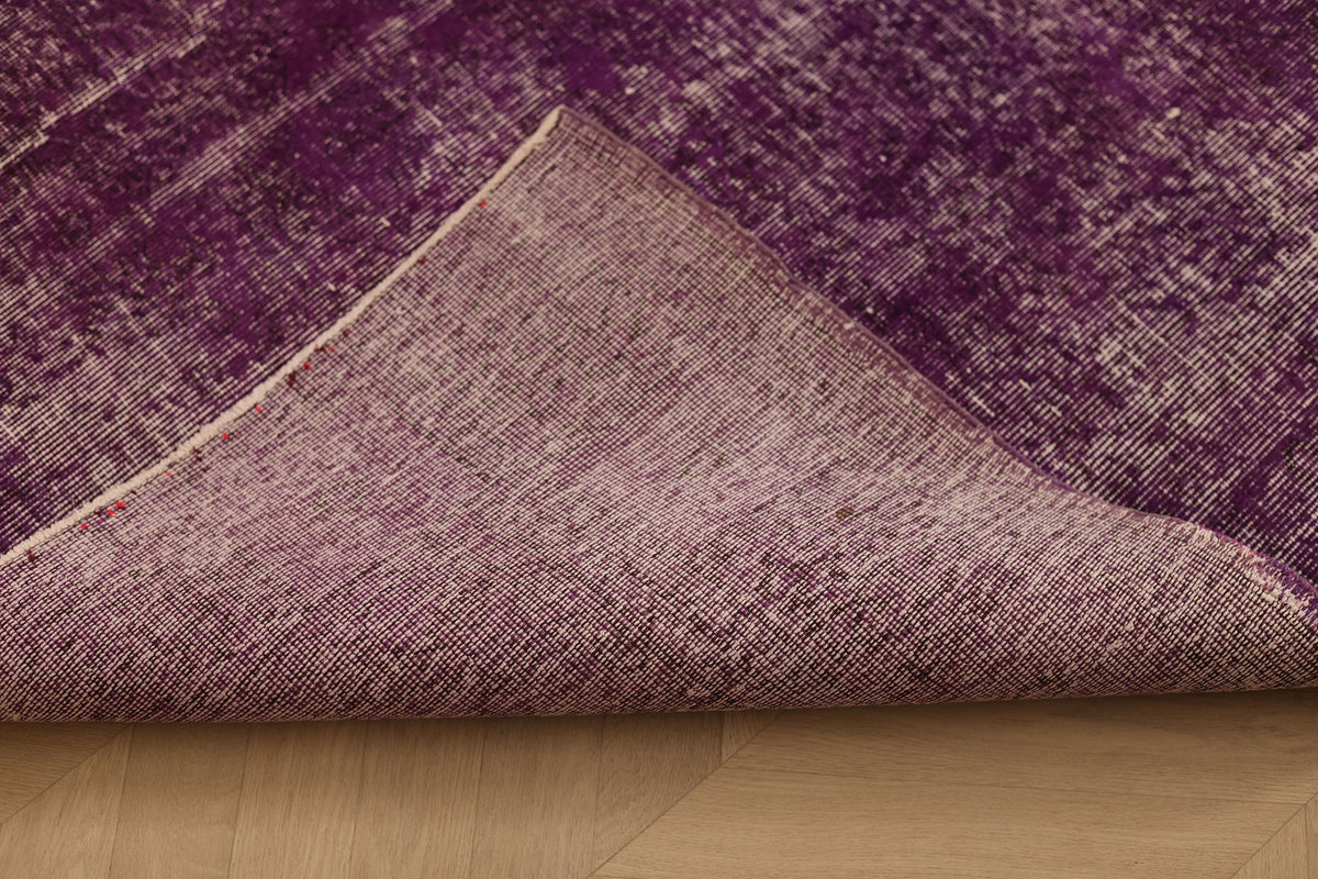 Vintage Isparta Turkish Area Rug 5x9 ft — Pink Overdyed